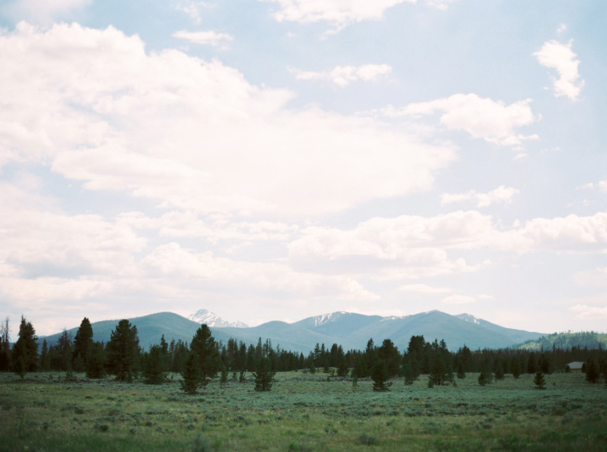 Magical forest and rocky mountains in Rocky, Colorado
