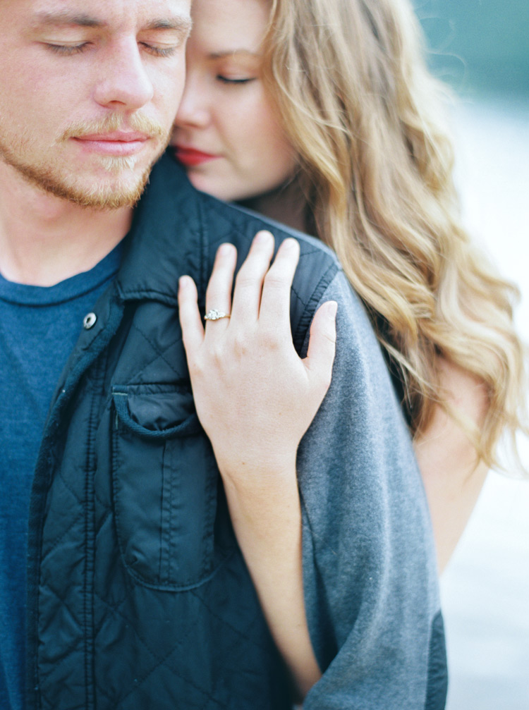Sweet Embrace of couple in love in Colorado photo shoot