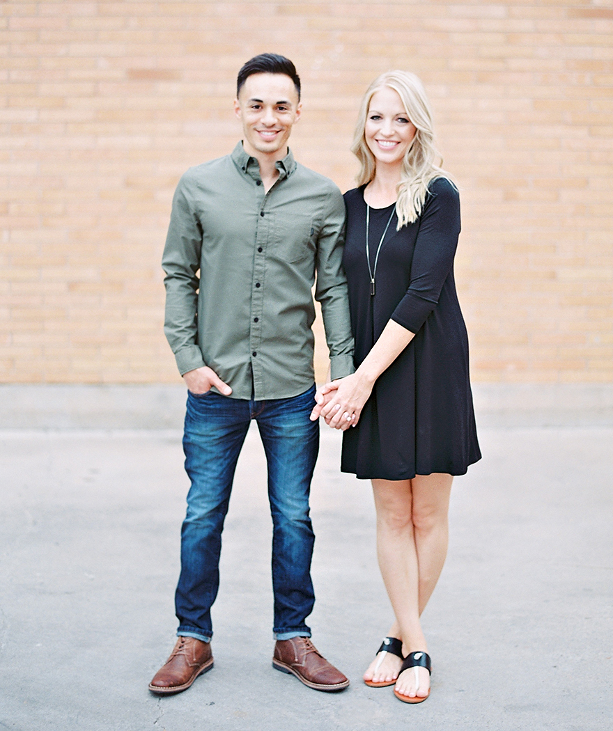 casual engagement shoot style