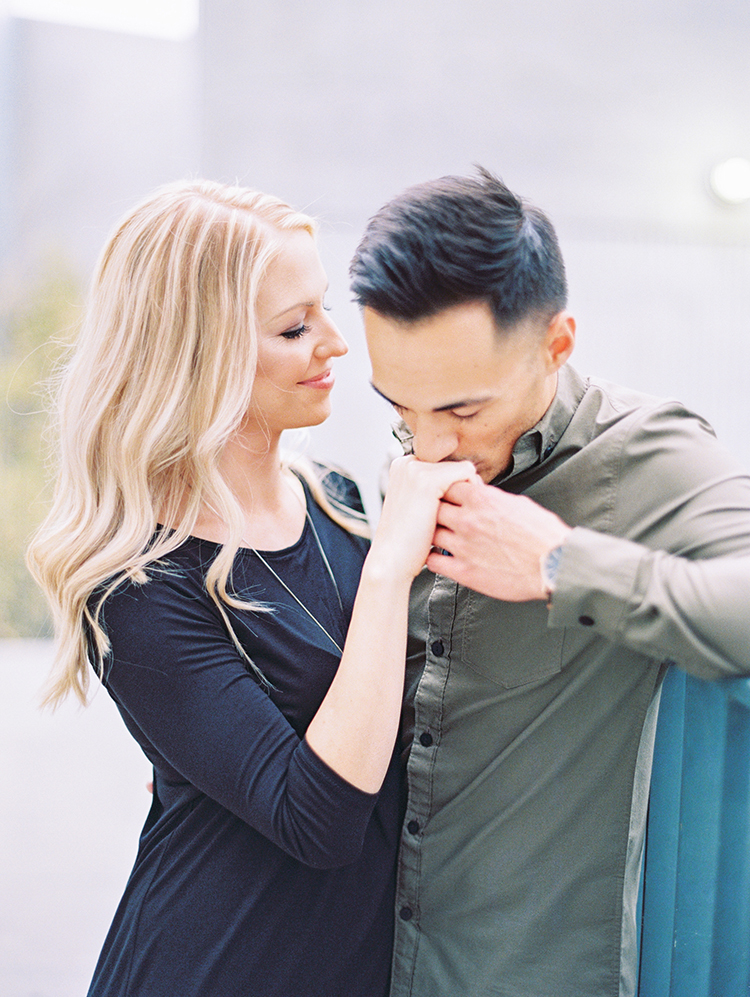 engagement photos on film