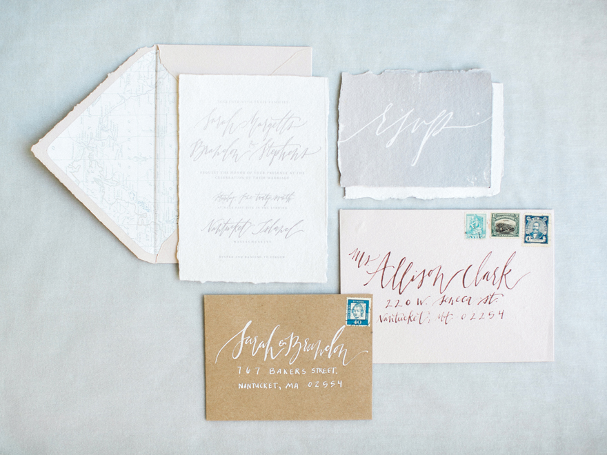 Earth tone wedding invitations 