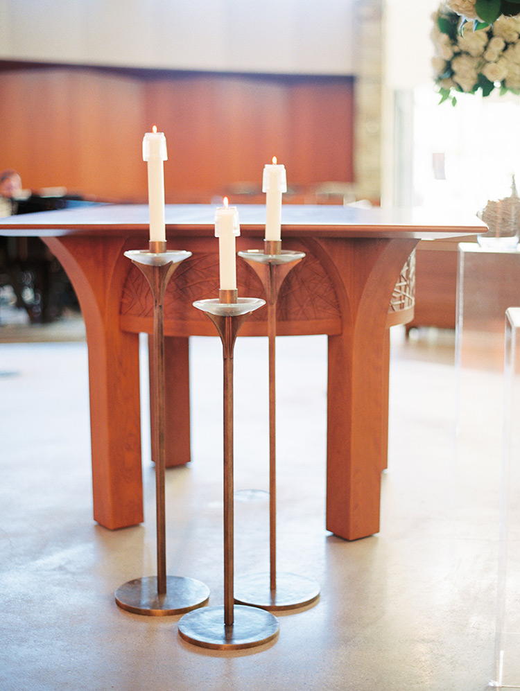 candlelit altar at the Franciscan Renewal Center