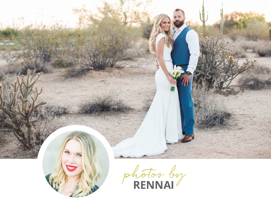 Scottsdale wedding photographed by Rennai