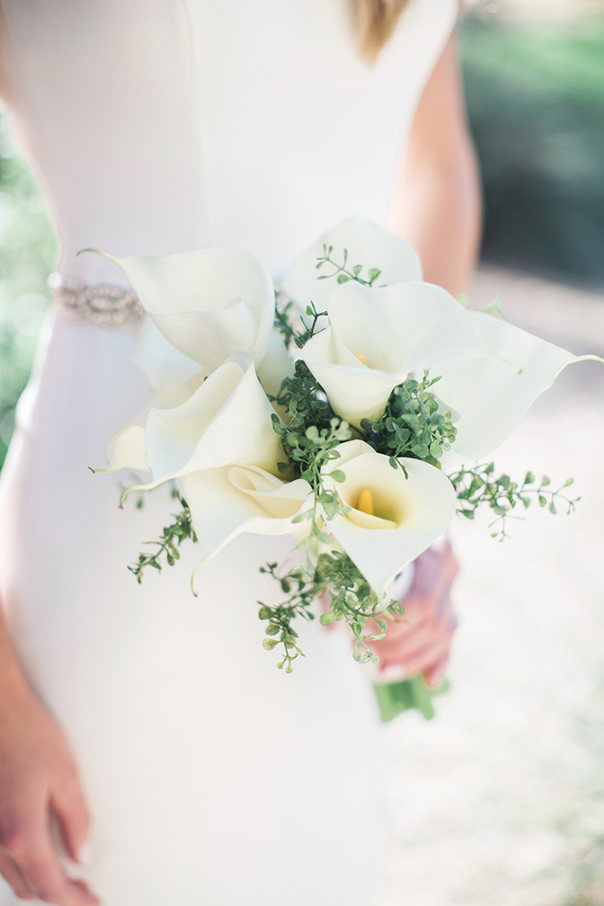bouquet of white lilies