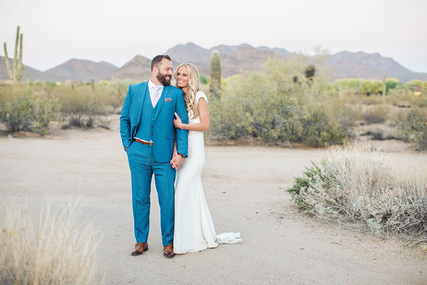 wedding portraits in the Scottsdale desert