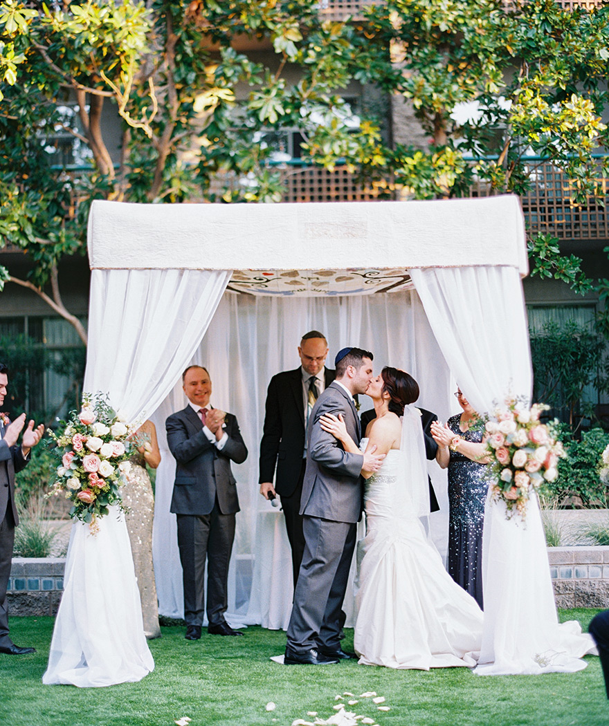 first kiss as husband and wife