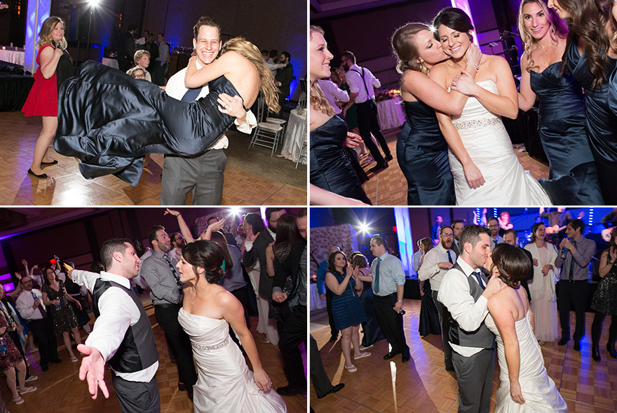 fun & dancing at a ballroom wedding reception