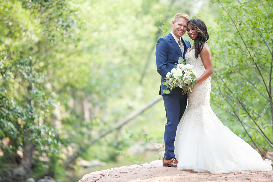 outdoor wedding portraits in Sedona, AZ
