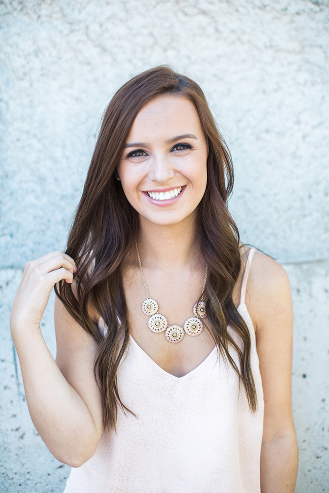 natural beauty with long, loose waves