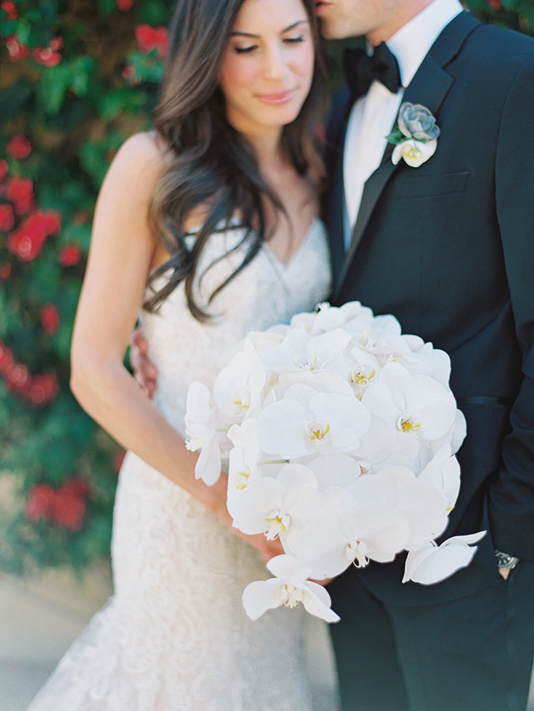 white orchid bouquet
