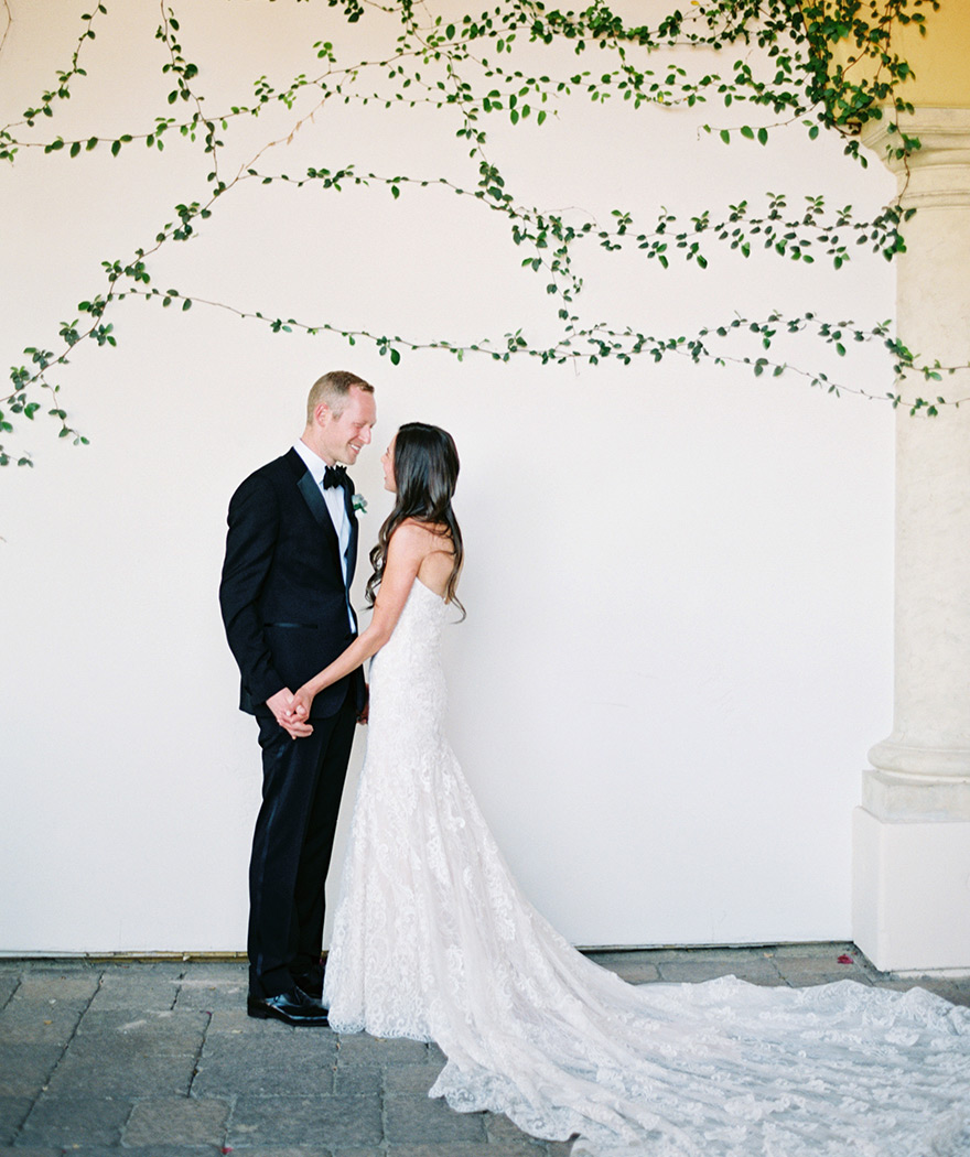 lace gown by Martina Liana