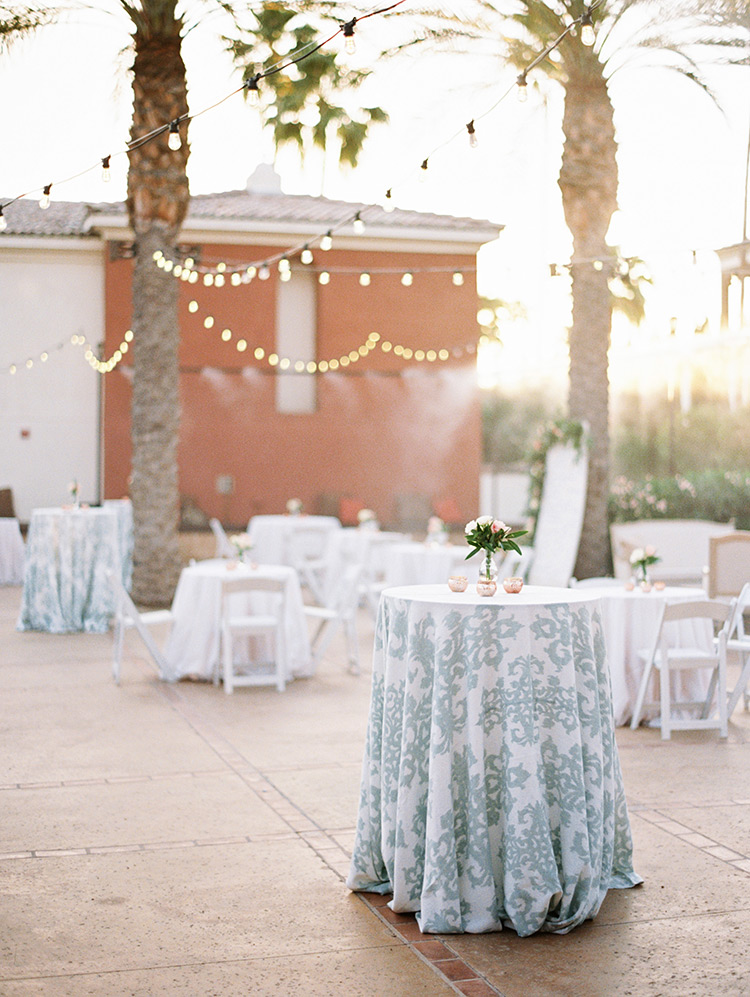 outdoor wedding reception