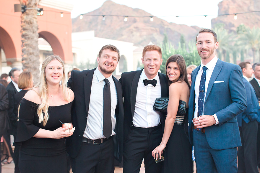 wedding guests at Omni Scottsdale Resort & Spa at Montelucia
