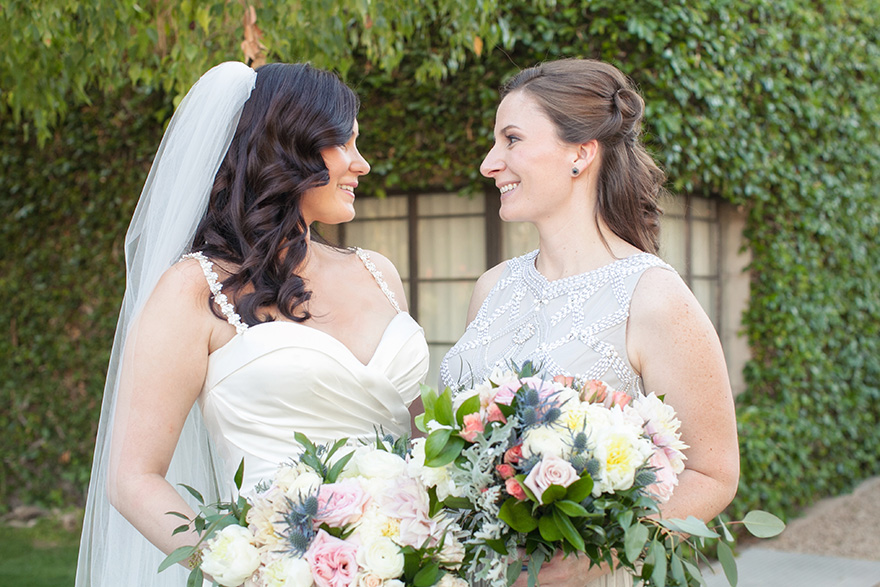 bride & maid of honor