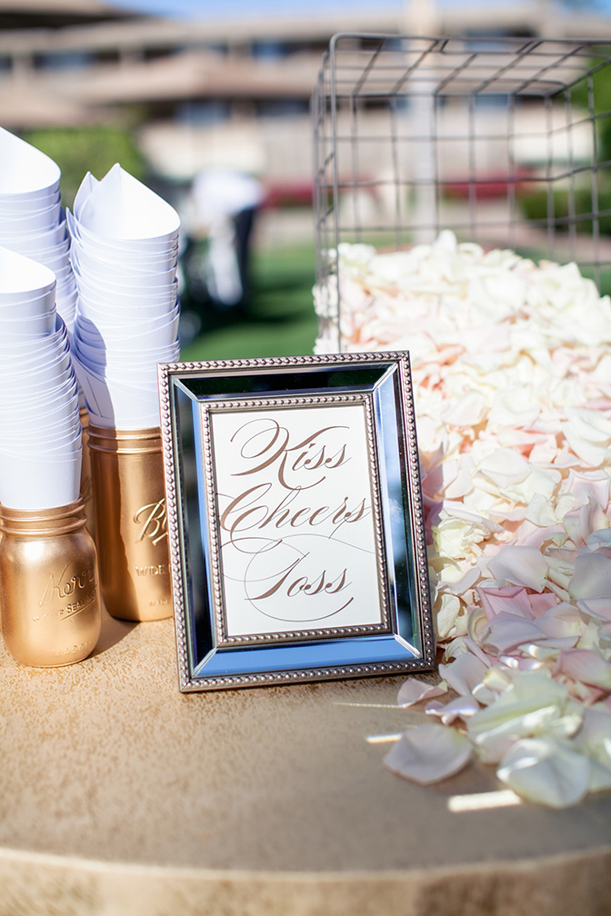 rose petals for the recessional