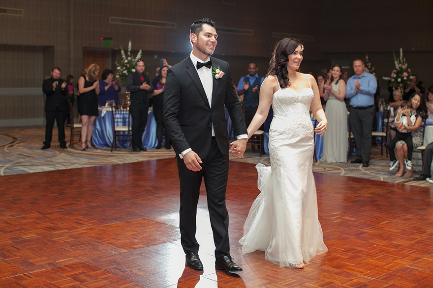 bride & groom take to the dance floor