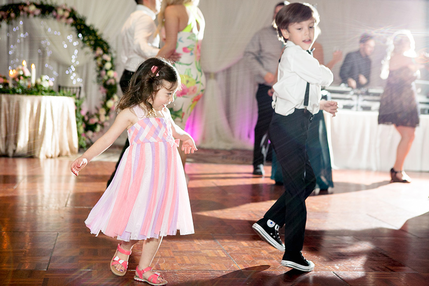 celebrating on the dance floor