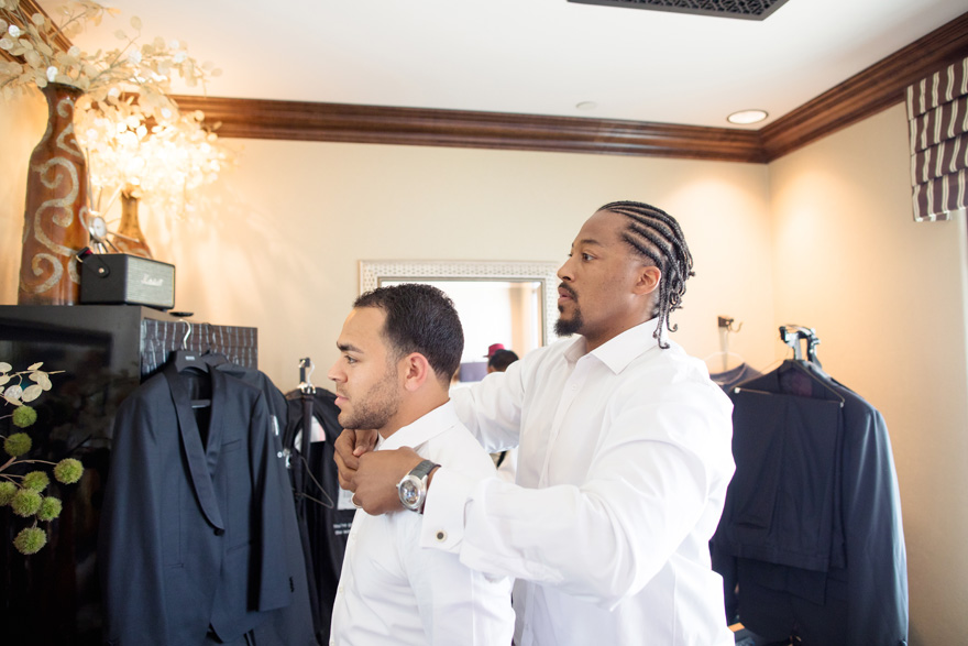 best man helping out