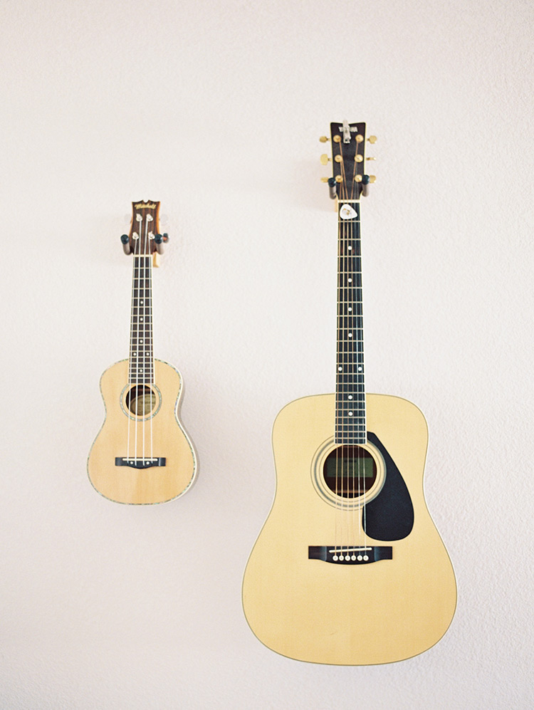 ukulele and guitar