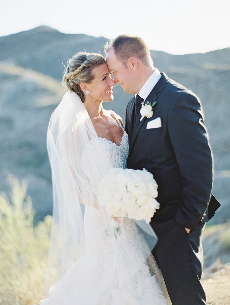 romantic wedding portrait Phoenix desert