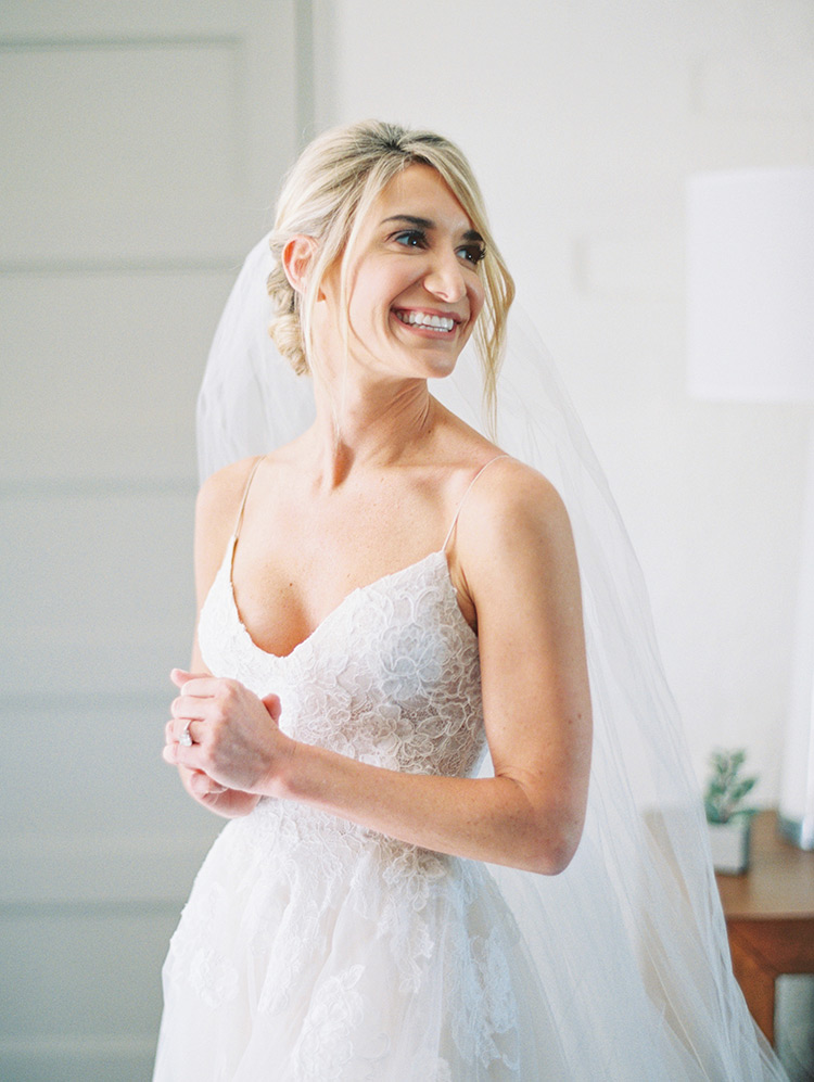 lace and tulle dress by Monique Lhuillier