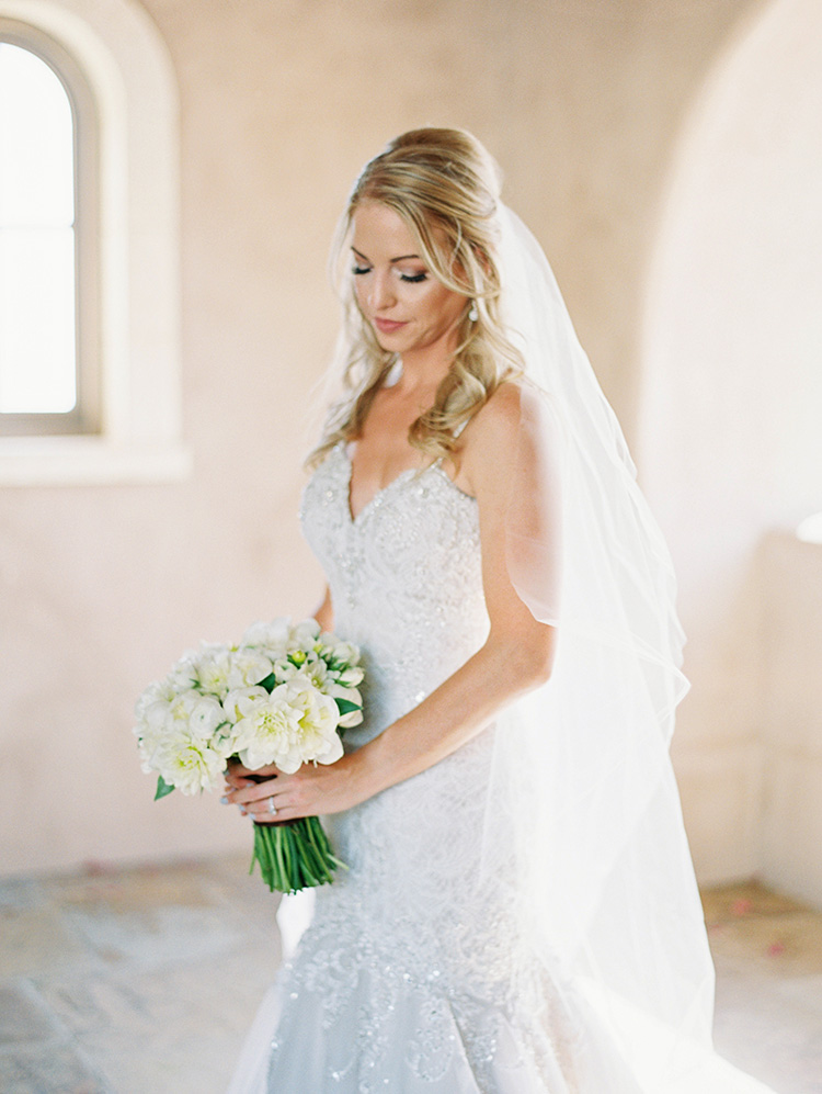 beaded lace & tulle wedding gown 