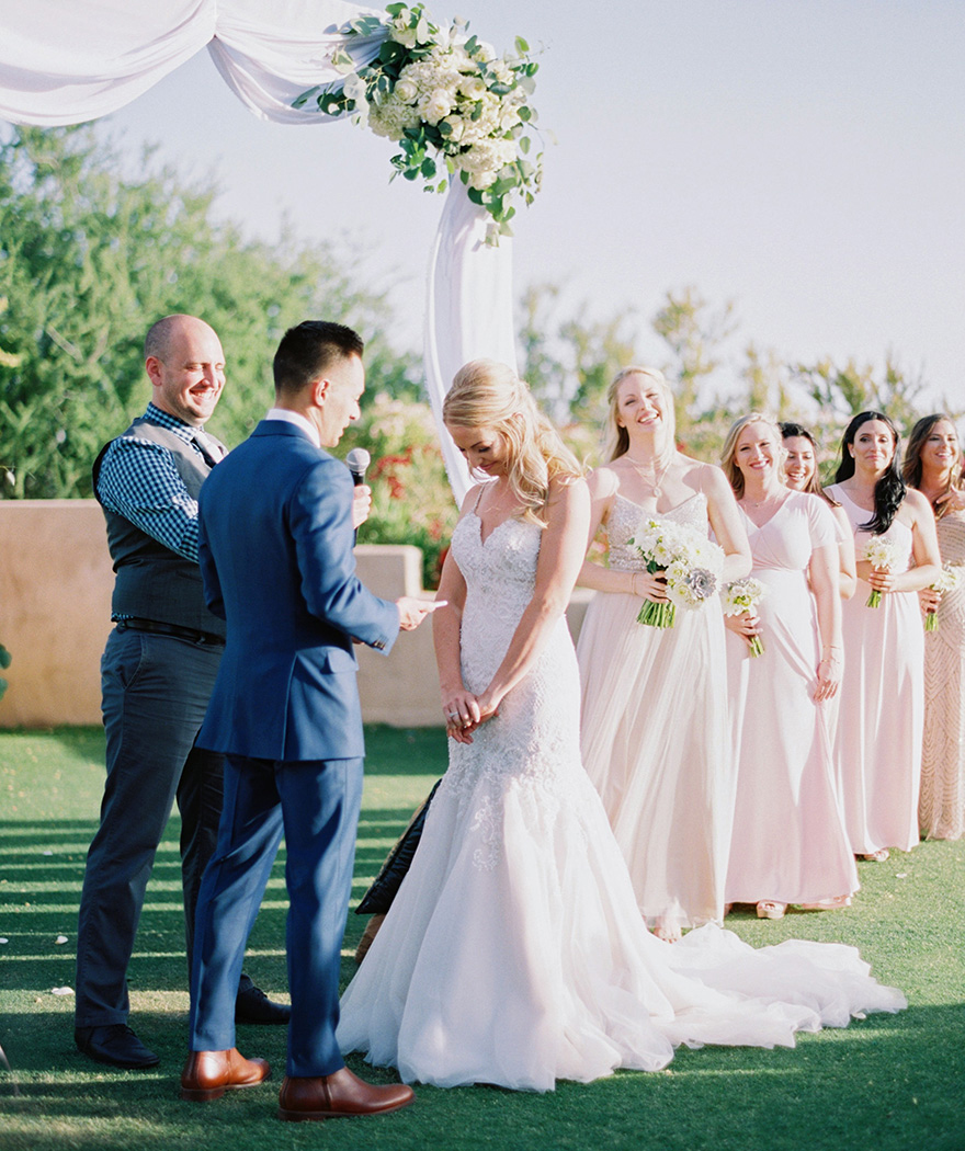 outdoor wedding ceremony at DC Ranch Country Club