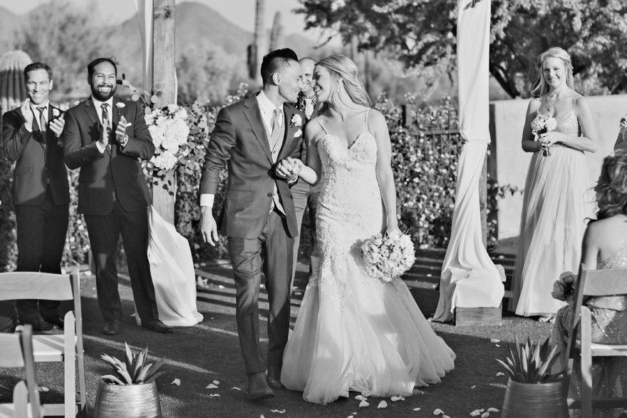 outdoor wedding ceremony at DC Ranch Country Club