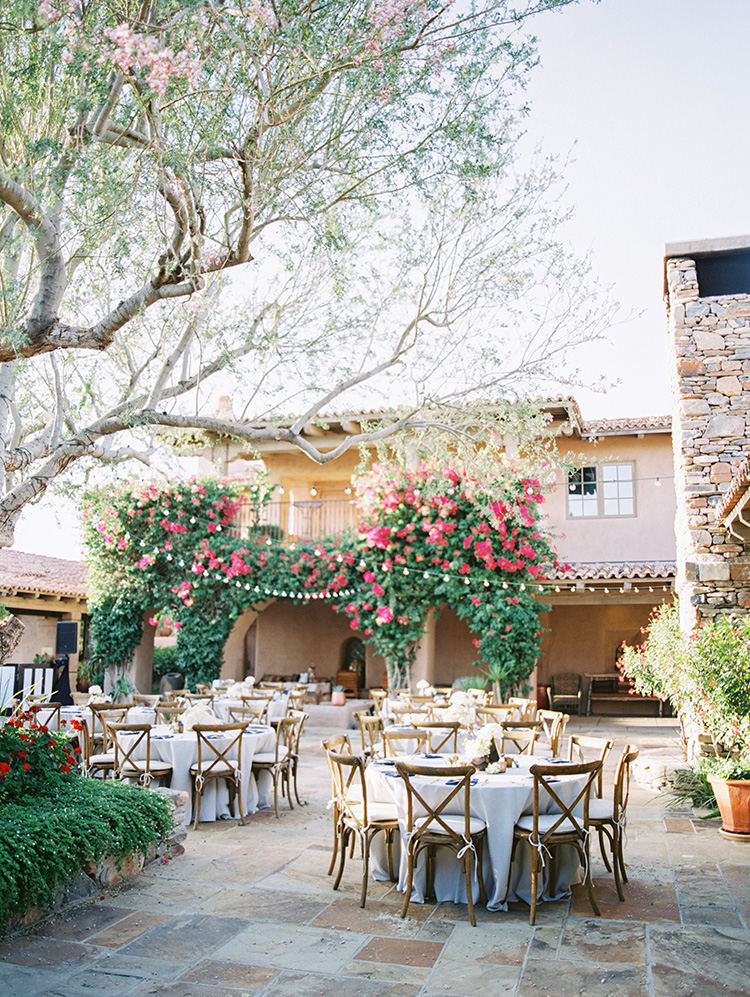 outdoor wedding reception at DC Ranch Country Club