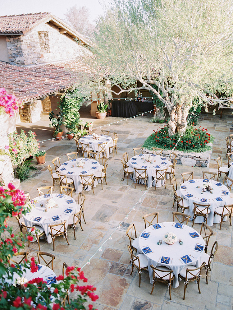 outdoor wedding reception at DC Ranch Country Club