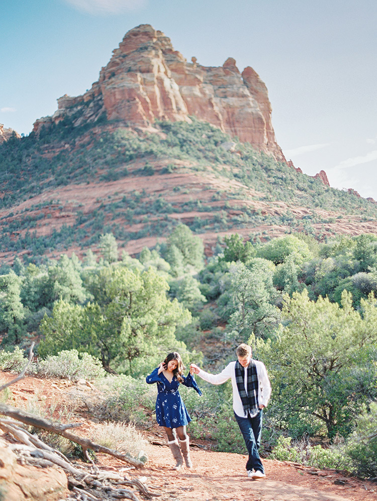 Sedona picnic engagement