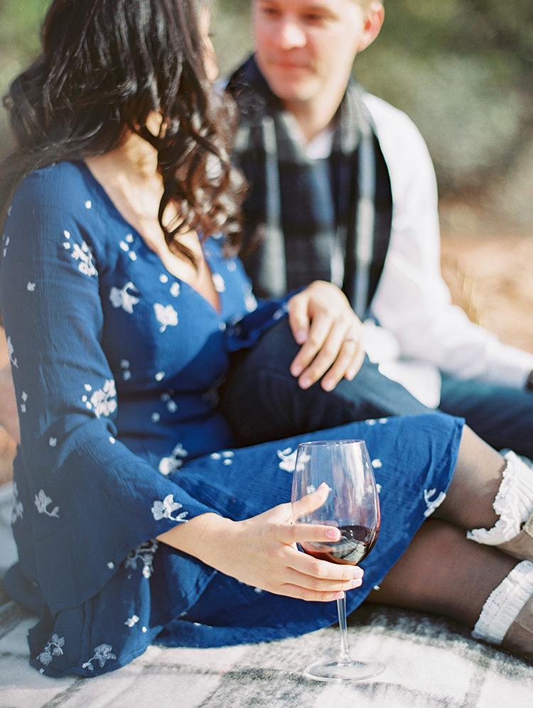 Sedona picnic with wine