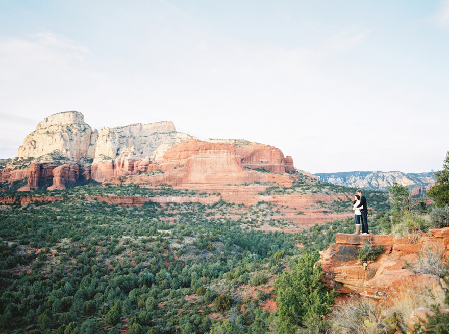 Rachel's Knoll Sedona winter engagement photos