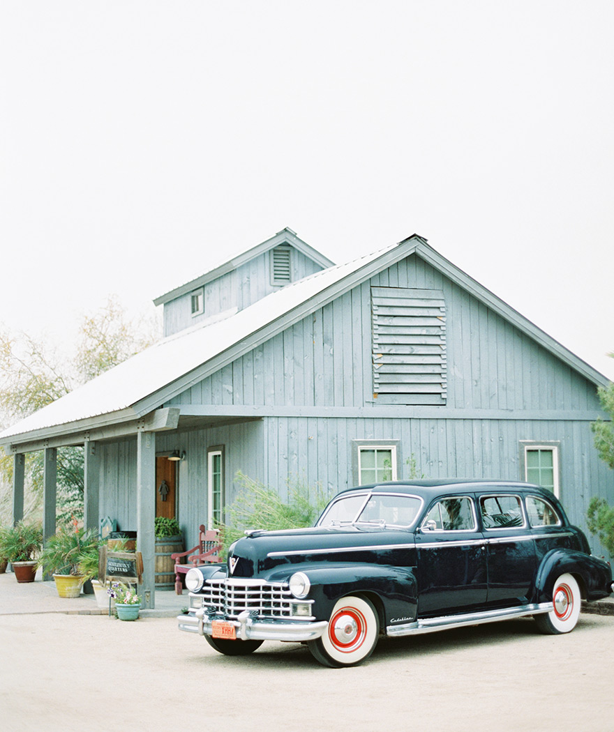 Classic Cadillac wedding car