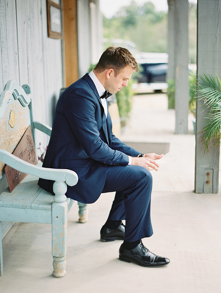meaningful moment for the groom
