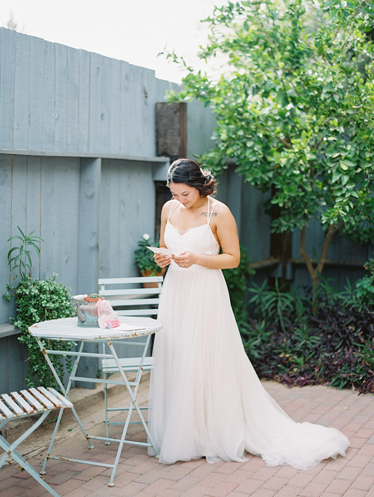 lace BHLDN gown