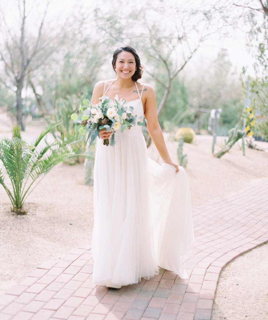 lace BHLDN gown