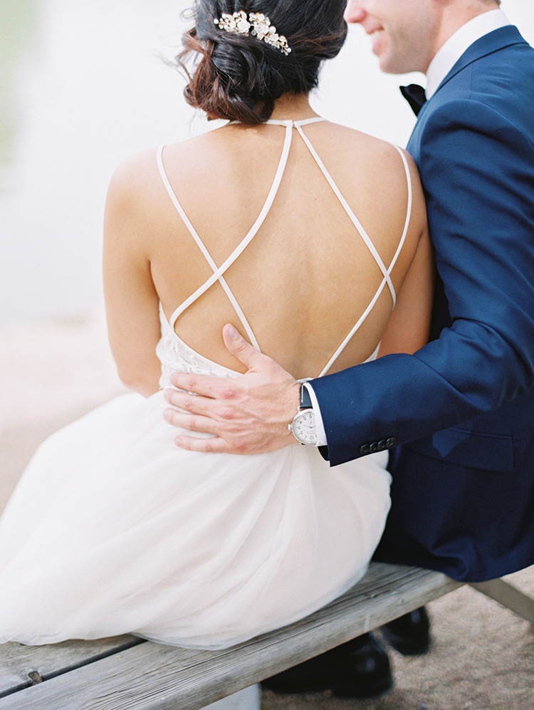 BHLDN gown with back detail