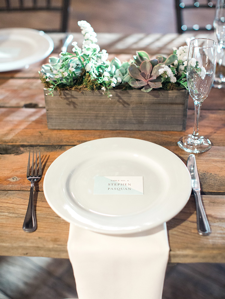 rustic wedding reception in the Lake House