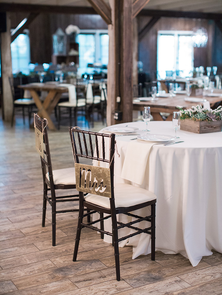 rustic wedding reception in the Lake House