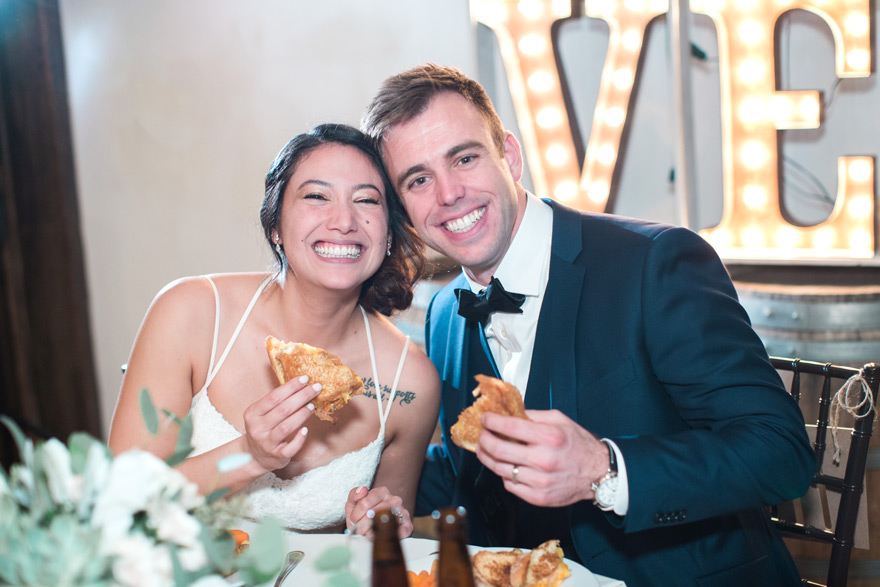 rustic wedding reception in the Lake House