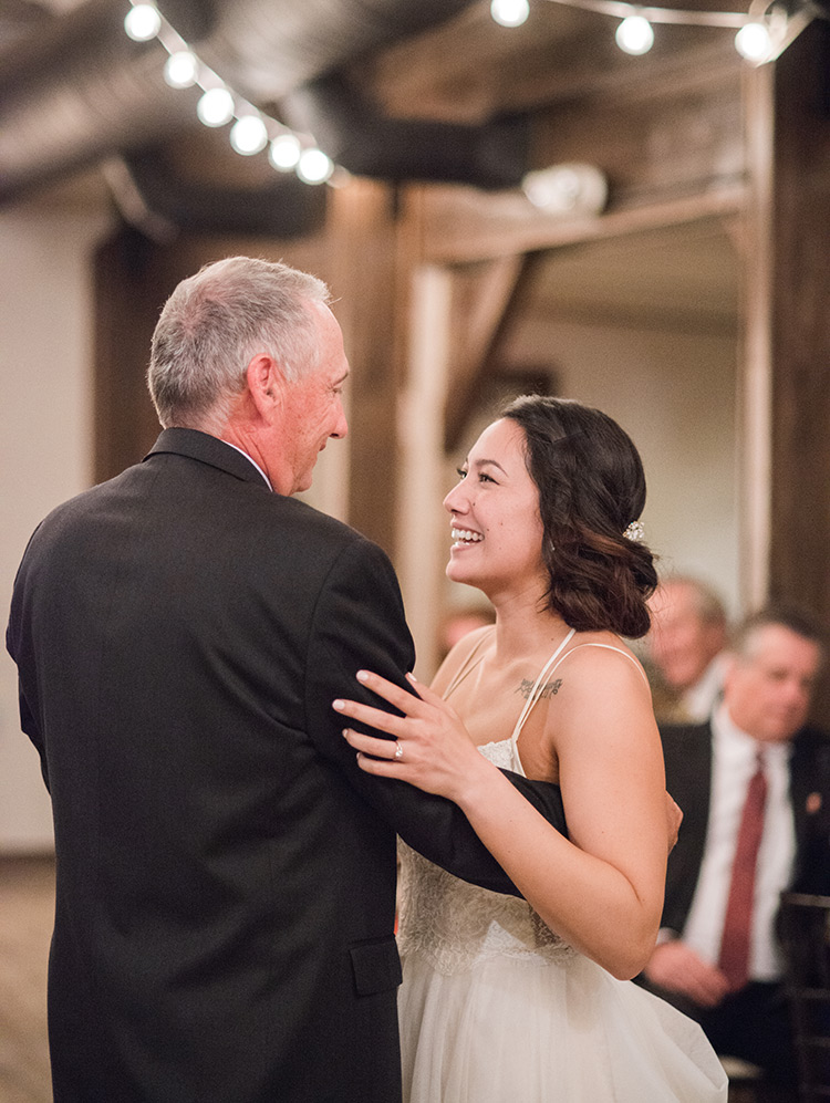 rustic wedding reception in the Lake House