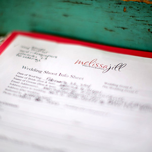 Workflow series pt 11: Wedding Info Sheet